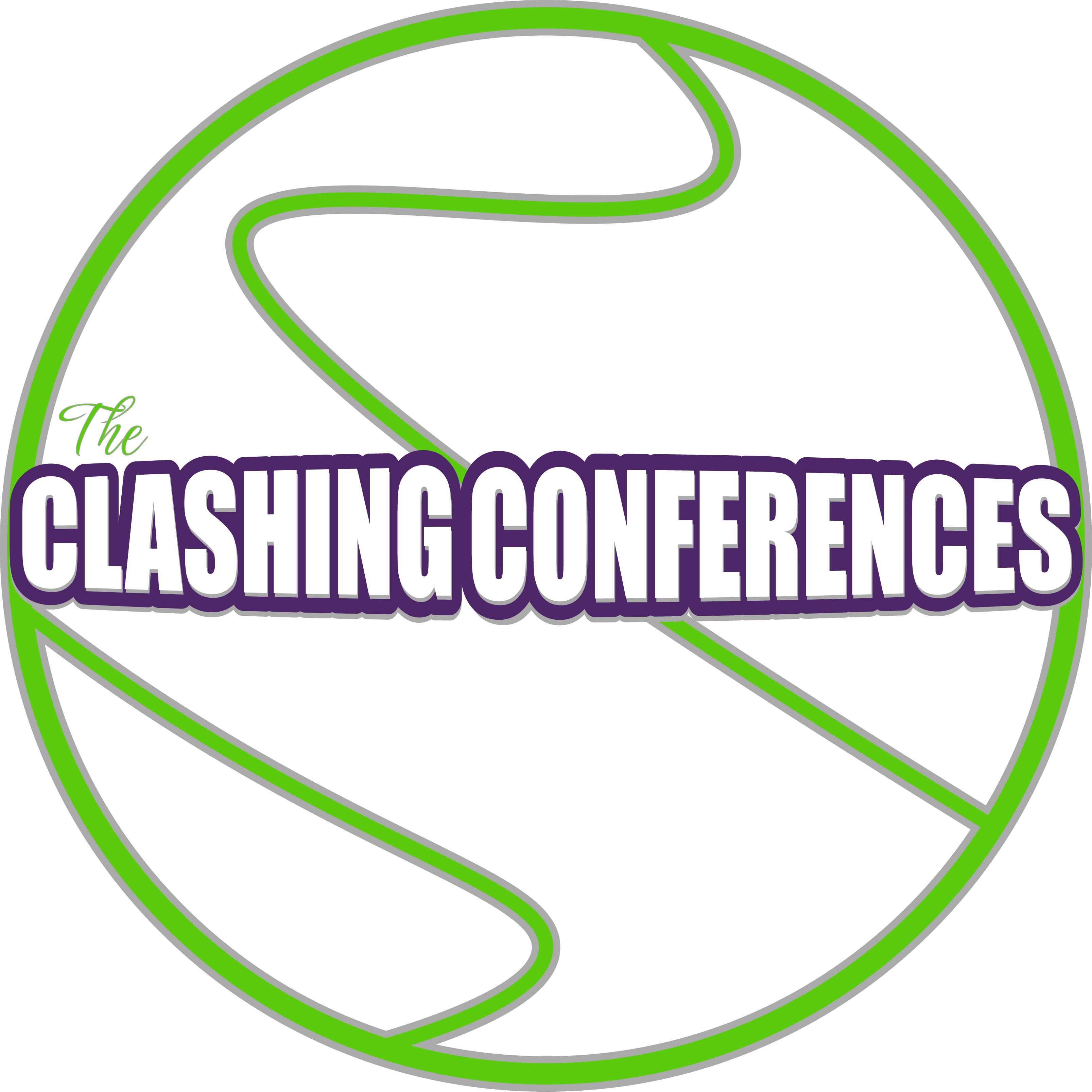 The Clashing Conferences world logo